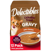 Delectables friandise au jus de poulet réel, texture appétissante.