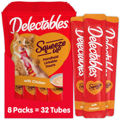 Purée crème poulet Delectables en tube prête à déguster.