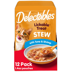 Friandise Delectables ragoût pour chat, sachet pratique à ouvrir, pack12
