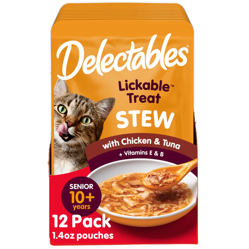 Delectables Stew Senior Chat – texture onctueuse dans un bol attrayant.