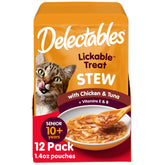 Delectables Stew Senior Chat – texture onctueuse dans un bol attrayant.