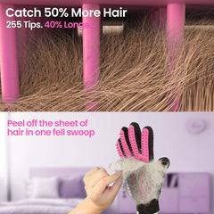 DELOMO gants bain animal rose, massage doux sans irritations.