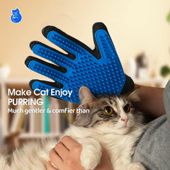 Gants DELOMO conviennent pour chiens, chats et chevaux lors du brossage.