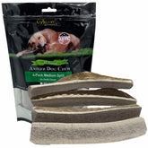 Deluxe Naturals corne elan tranche moyenne vue produit utile pour petits chiens.