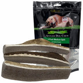 Deluxe Naturals ensemble de 3 pièces d'os d'élan moyen pour mastication durable
