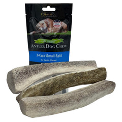 Deluxe Naturals: os d'élan fendus petits en lot pour une mastication durable et sans odeur.
