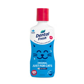 Dental Fresh: chat boit eau additif-thon avec doseuse intégrée.