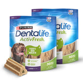 Dentalife ActivFresh : paquet de 2, os à mâcher pour grands chiens, haleine fraîche