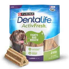 Sachet refermable DentaLife ActivFresh pour grands chiens et haleine fraîche