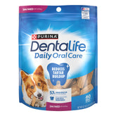 Friandise dentaire Dentalife dans une boîte de 60 unités, aide potentielle contre le tartre.