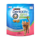 Dentalife – Sachet fermeture-éclair saumon: friandise dentaire croquante pour chats.