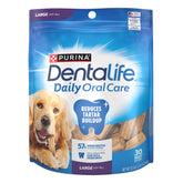 DentaLife sachet refermable pour chien grand, pratique à ranger.