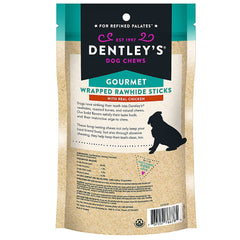 DENTLEY'S torsades peau brute au poulet pour petit chien — goût savoureux et moment de jeu.