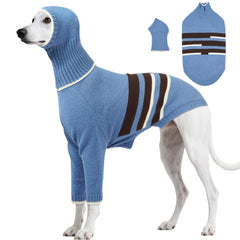 Pull DENTRUN pour lévrier avec capuche amovible offrant chaleur durable et confort lors des sorties hivernales.