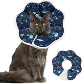 Depets collier-cone chat doux-leger pour le confort pendant la récupération.