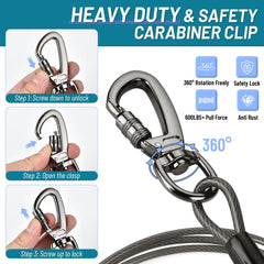 Derkriy clip-rotation-360, évite les enchevêtrements pendant l'exercice