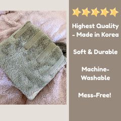 Robe DERPYCHAPPY chien, bandeau élastique pour maintenir la tête lors du séchage.