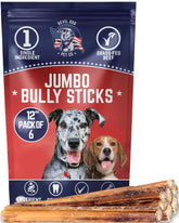 Devil Dog Pet Co - ensemble de bâtons boeuf pizzle 12 pouces, pratique et durable