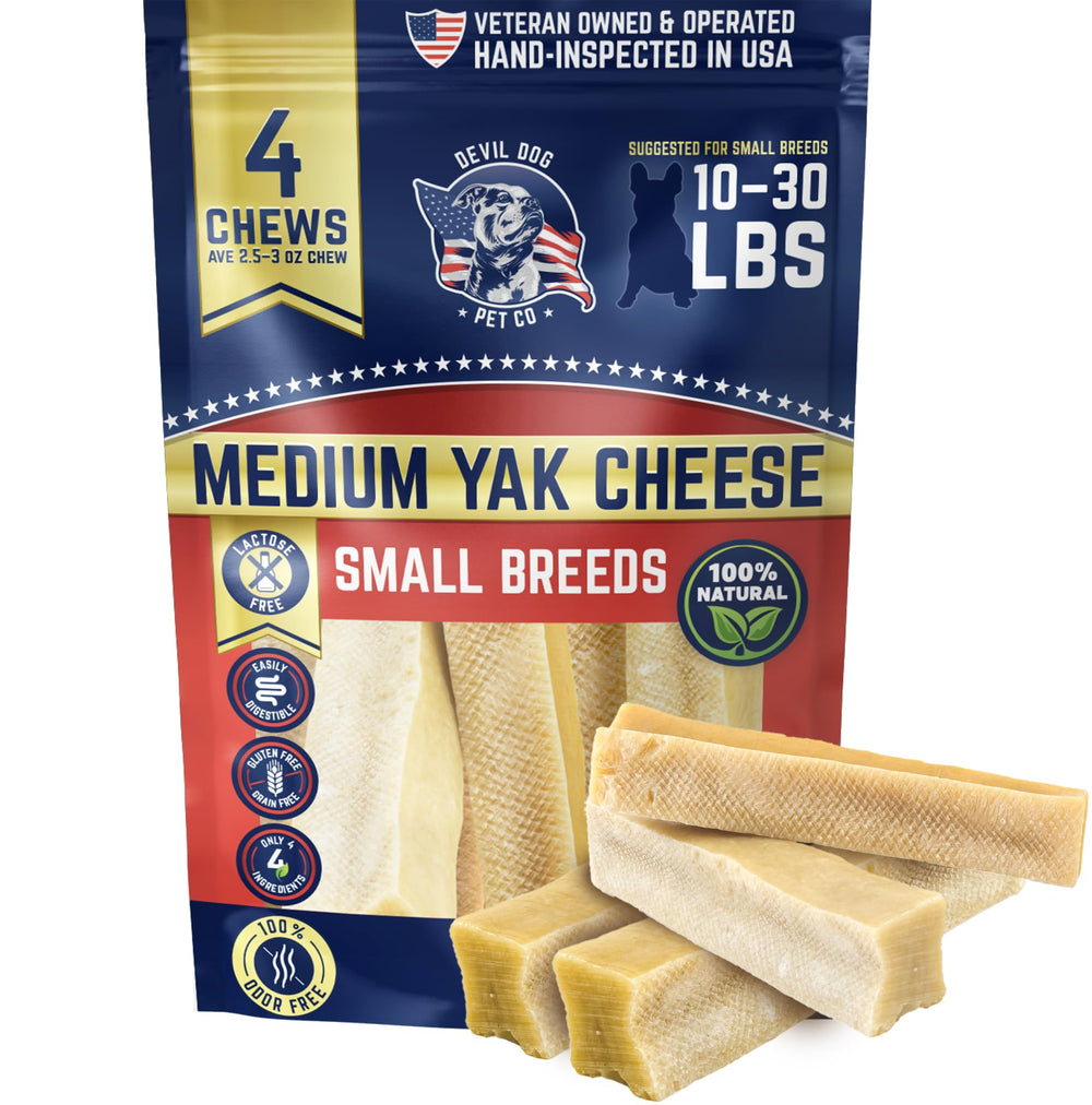 Devil Dog Pet Co - emballage des os au fromage de yak sans odeur, prêt à tester