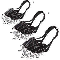 Museau Dezzer avec doublure intérieure douce, chien sans irritation.