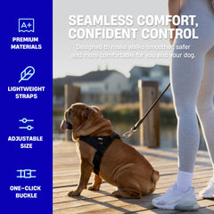 Sangles légères et confortables pour réduire les frottements sur le pelage.