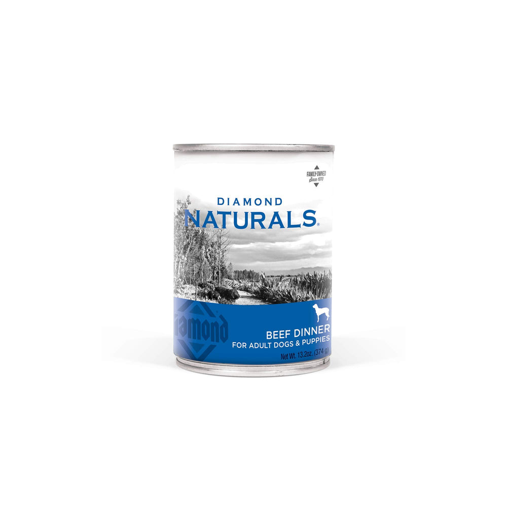 Diamond Naturals Boeuf Dinner en conserve pour chien, favorise les muscles grâce à une protéine de qualité.