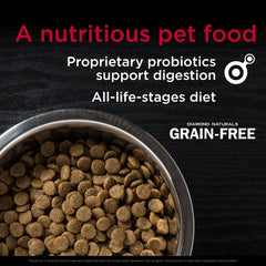 Diamond Naturals ingrédients: patates douces et fruits, antioxydants pour chien actif.