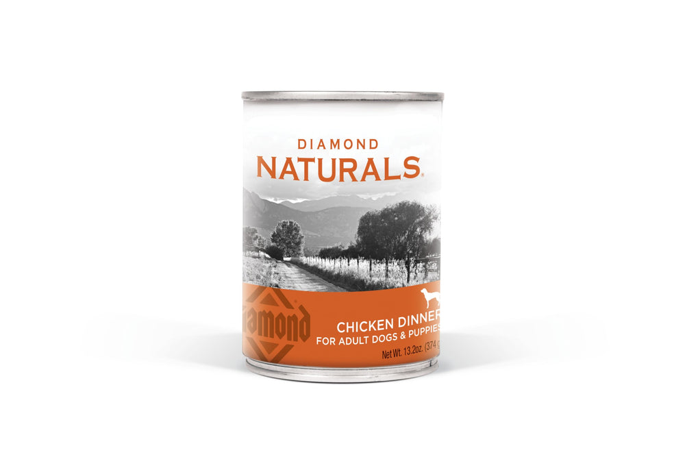 DIAMOND NATURALS Poulet Diner – boîte prête pour chiens actifs, repas savoureux
