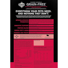 Diamond Naturals sachet boeuf sans grains, préparation pratique pour repas quotidiens.