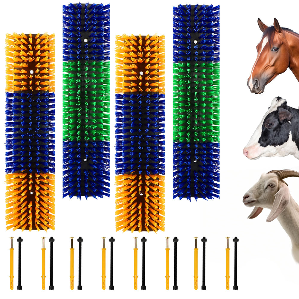 DiDiBirDi brosse de grattage pour bétail, arc 17 pouces, toilettage efficace