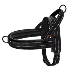 Harnais Didog flanelle douce avec pad avant, confort élevé lors des promenades.