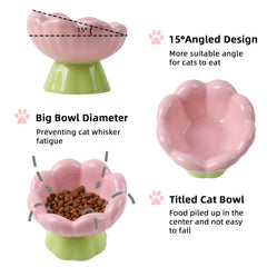 Bol DIF DECO chat ouverture moustaches, alimentation sans fatigue des moustaches.