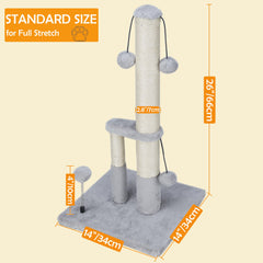 Dimaka griffoir-arbre-chat sisal poteaux surface résistante pour griffes durables