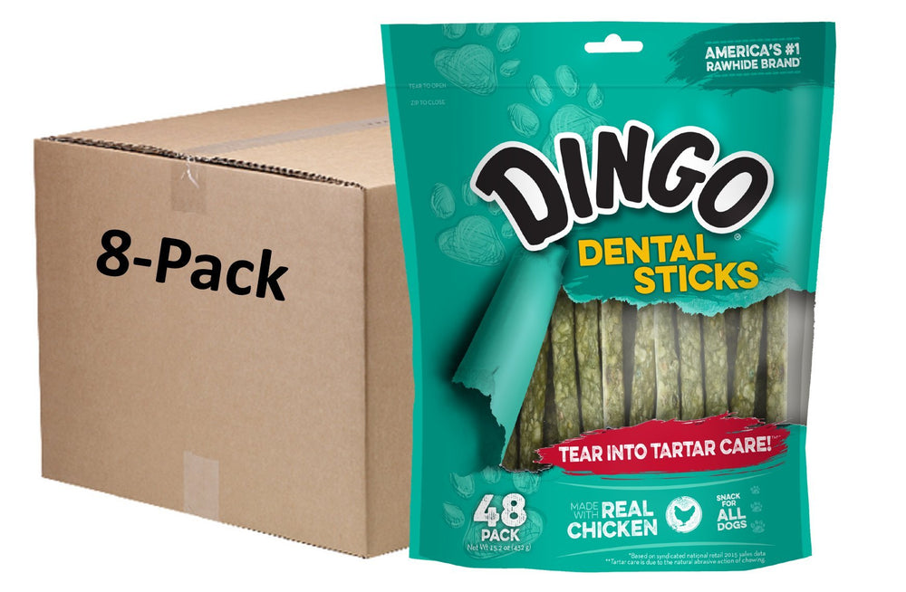 Batons dentaires Dingo au poulet pour une bouche plus propre et agréable
