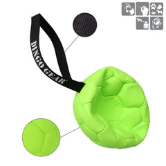 Ballon DINGO GEAR 1977 couleur fluo vert et orange, facile à repérer.