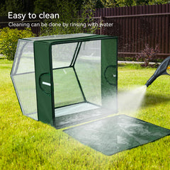 DINMO parc petits animaux – maillage dense pour ventilation et visibilité.