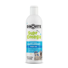 Dinovite SuprOmega huile-poisson : richesse en oméga pour une peau saine et un pelage éclatant.