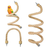 DINTSTYLE ensemble de trois perches en corde de chanvre naturelle pour varier les prises.