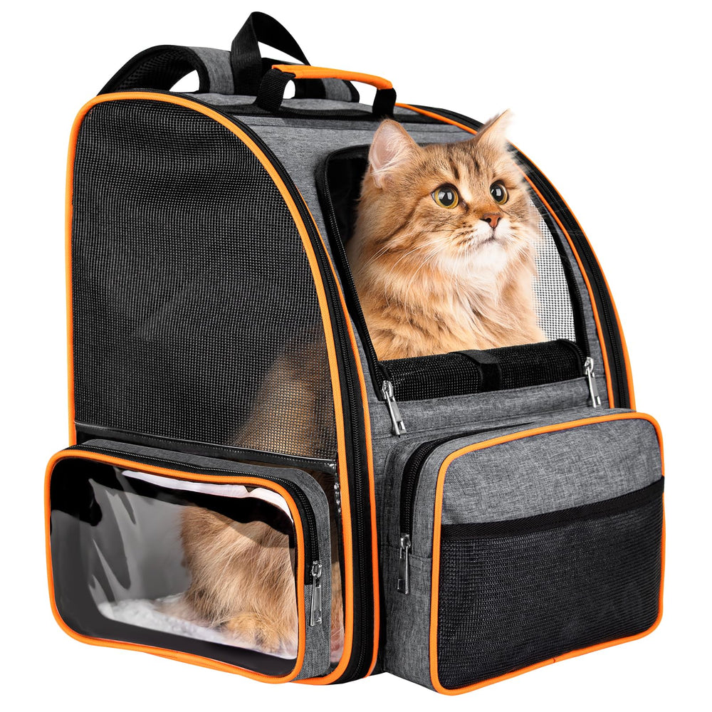 Discala sac-dos-chat ouverture-maille: ventilation efficace pendant les trajets.