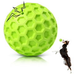 Balle qui couine DISSKNIC pour grands chiens, stimule le jeu
