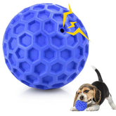 Balles DISSKNIC à cri pour petit chien bleu stimulant l'exercice et la curiosité.
