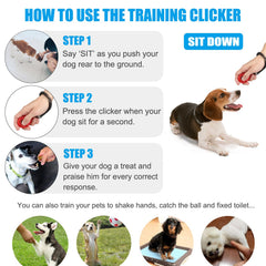 Diyife Clicker chien jaune dans la paume, renforcement positif facile