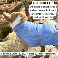 DJANGO doudoune-puffer chien réglage poitrine facilite l’ajustement.