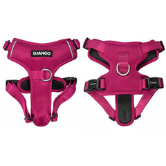 DJANGO Tahoe harnais sans traction avec fermeture poitrine sécurisée pour chiens actifs.
