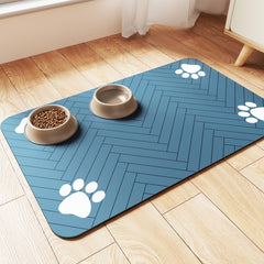 DK177 tapis nourrissage absorbant pour chiens et chats, espace repas sec et propre