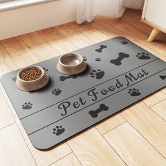 DK177 Tapis Nourriture Absorbant sous les gamelles, protège le sol.