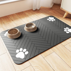 DK177 absorbant le tapis garde le sol propre autour des gamelles.
