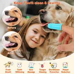 dlnope doigt-brosse-dent-chien-brins-longs-et-courts: adaptation efficace