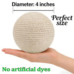 DMZBJ Boules Sisal Chat grande taille, facile à repérer et récupérer.