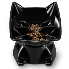 Bol chat elevé lent DNOYEUS, favorise alimentation lente et confort cervical.
